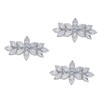 FOMIYES 3pcs Rhinestones Hair Clip Wedding Hairpin Crystal Barrette Hair