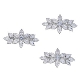 FOMIYES 3pcs Rhinestones Hair Clip Wedding Hairpin Crystal Barrette Hair Accessories for Women