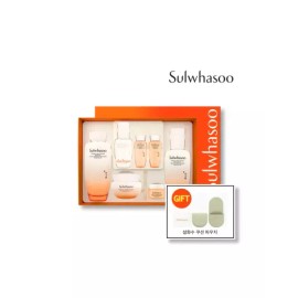 Sulwhasoo 설화수 에센셜 탄력 케어 세트 3종 기획 (무료선물포장+설화수 쿠션파우치) 탄력크림 스킨 Sulwhasoo Essential Elasticity Care Set 3pcs (Free Gift Wrapping + Sulwhasoo Cushion Pouch) Elasticity Cream Skin