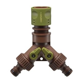 Kakudai 568-428 Branch Connector with Cock, Garden Sprinkler