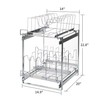 Home Zone Living Pull Out Kitchen Cabinet Organizer with Two