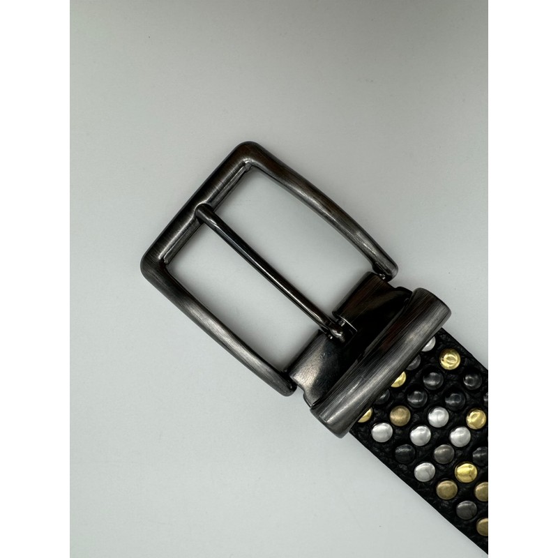 PASSIONE Belt H 35 mm - Genuine Leather Colour Black