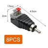 EUZUXU RCA Adapter, RCA Male Adapter Terminal Block, Solderable RCA