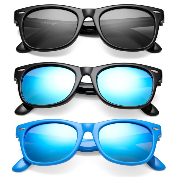 Kids Polarized Sunglasses for Boys Girls – TPEE Unbreakable Flexible