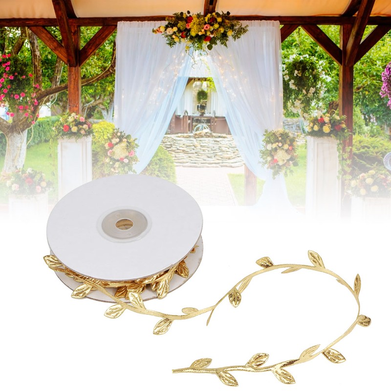 3 Roll Artificial Leaves Vine DIY Kindergarten Craft Wedding Decoration