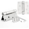 Kenrui Kinmoku Spring Hinge Door Butt Hinge Stainless Steel 2-Piece