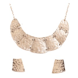 Touchstone "Tribal Bohemian Chic Indian Bollywood Afghani Inspired Grand Wedding Designer Jewelry Necklace Set In Silver Tone For Women.PWNSL444-01-R_Dec24