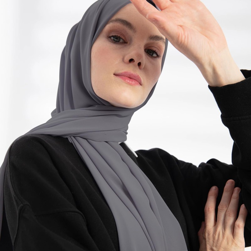 Hijab Muslim Headscarf Women's Premium Chiffon Modern Islamic Chiffon Headscarves
