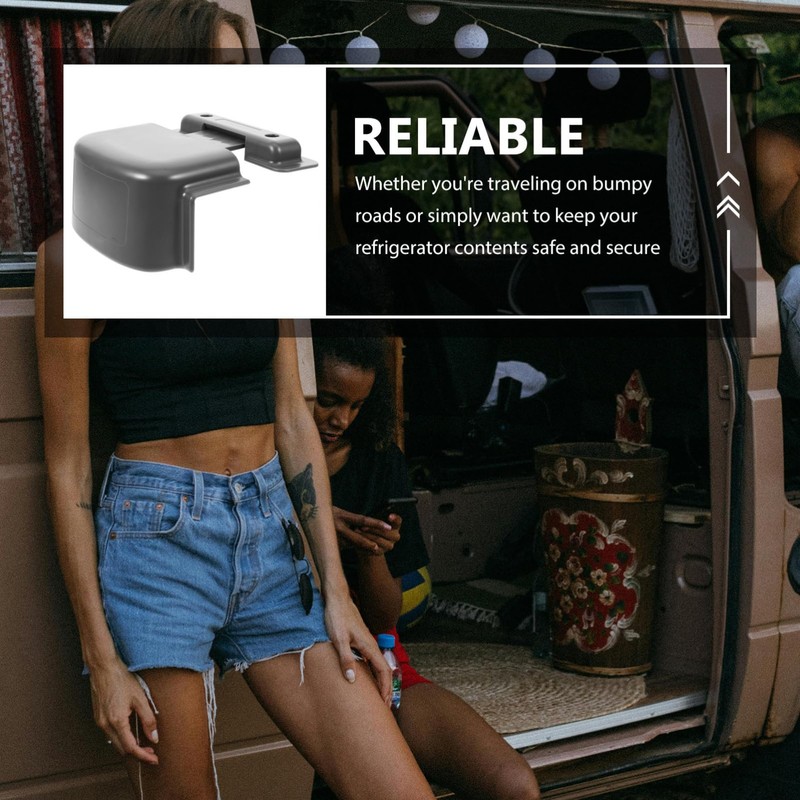 Mobestech Replacement Safety Buckle Camper Refrigerator Door Lock for Rvs