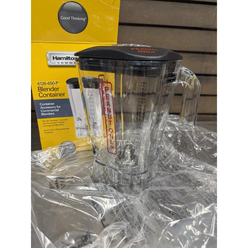 Hamilton Beach 6126-650-P PEANUTS ONLY Blender Container Assembly 64oz NEW