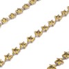 1 Yard Star Rhinestone Trim Chain 0.4in Width DIY Cuttable