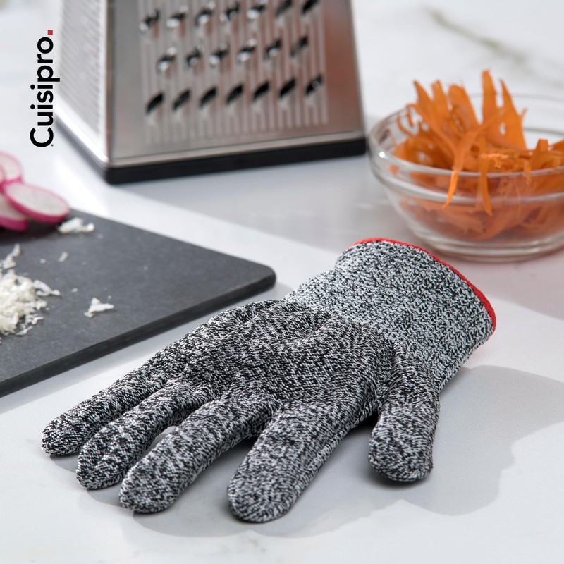 Cuisipro Cut Resistant Glove for Kitchen, Grey, One Size, For