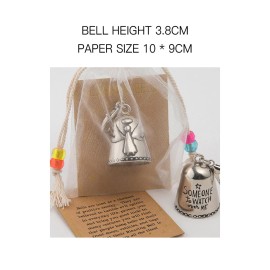 Unbranded Blessing Bell Friends Are Angels Ornament Creative Decorations Hanging Xmas Gift
