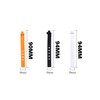 Fgen 30pcs Data Cable Silicone Cable Tie 3 Holes 4