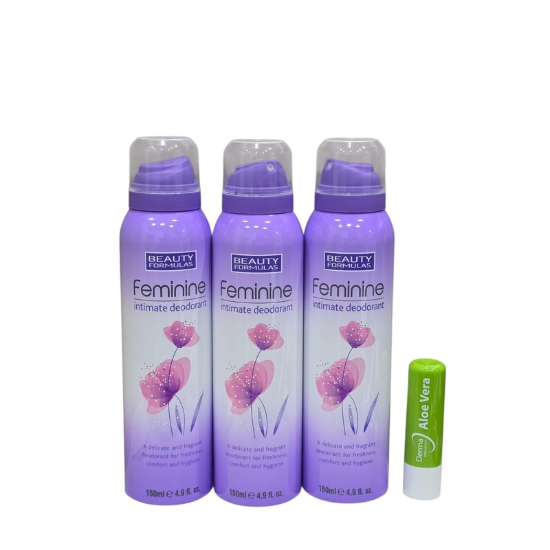Trio Pack, Feminine intimate Deodorant Delicate & Fragrant Deodorant for
