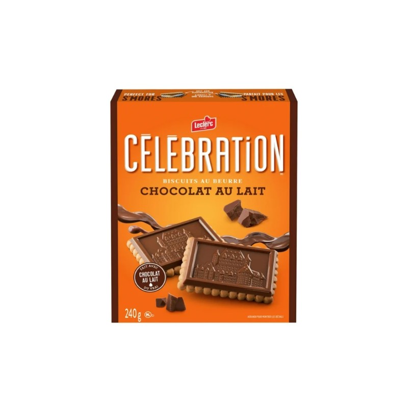 Celebration Milk Chocolate Top Butter Cookies, 240g