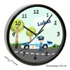 CreaDesign, WU-01-1049 Police Wall Clock for Children's Room, Customisable with