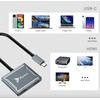 Reagle USB-C HUB Adapter - Dual HDMI 4K, 100W PD,