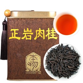 XIXICHA Rou Gui Cinnamon Oolong Tea Loose Leaf Da Hong Pao 4.23oz (120g) Wuyi Mountain Loose Leaf Tea Strong Cinnamon Fragrance Chinese Tea Roasted Ulong 特级大红袍 肉桂岩茶 武夷山肉桂 乌龙茶