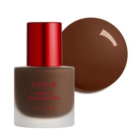 TIRTIR Mask Fit Red FoundationㅣLong Lasting Flawless Coverage, Energy Essence, Lightweight, Hydrating, Pore-Blurring, Breathable Satin Finish, Makeup, Radiant Skin, #49N Deep Chestnut, 1.01 Fl Oz
