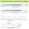 Annickee 40 Pcs Paint Brushes Set, 10Pcs 3ml Empty Paint