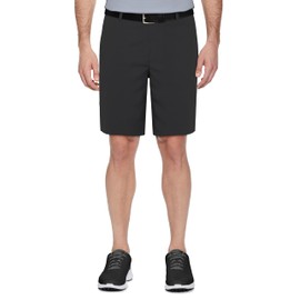 PGA TOUR Men's 9" Golf Shorts with Active Waistband, Moisture-Wicking Sun Protection, Stretch Seams (Available in Big & Tall), Caviar, 44