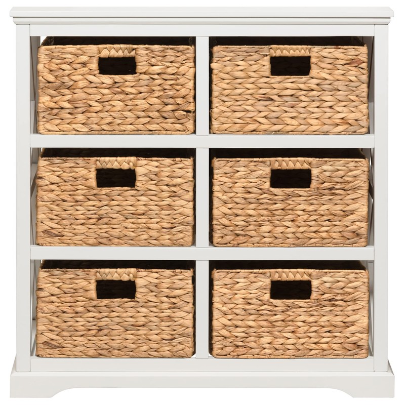 eHemco Hampton Meadows 3 Tier X-Side End Storage Cabinet with