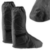 ENET Waterproof Rain Shoe Cover Motorcycle Overboot Motorbike Bike Black