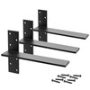 Floating Shelf Brackets Heavy Duty 3/8" Thick 3 Pack 20"