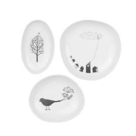 Räder Wonderland Bowl Set Bird House 9 x 5.5 to 11 x 11 cm