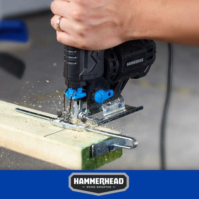Hammerhead 4.8-Amp 3/4 Inch Jig Saw with 2pcs Wood Cutting