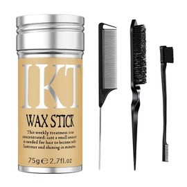 Barra De Cera Para Cabello Mujer, 4 Piezas Kit Estilizado, Domina Mechones Sueltos y Pelitos De Bebé, Solución Portátil Viajes y Trabajo, Cera Sólida 