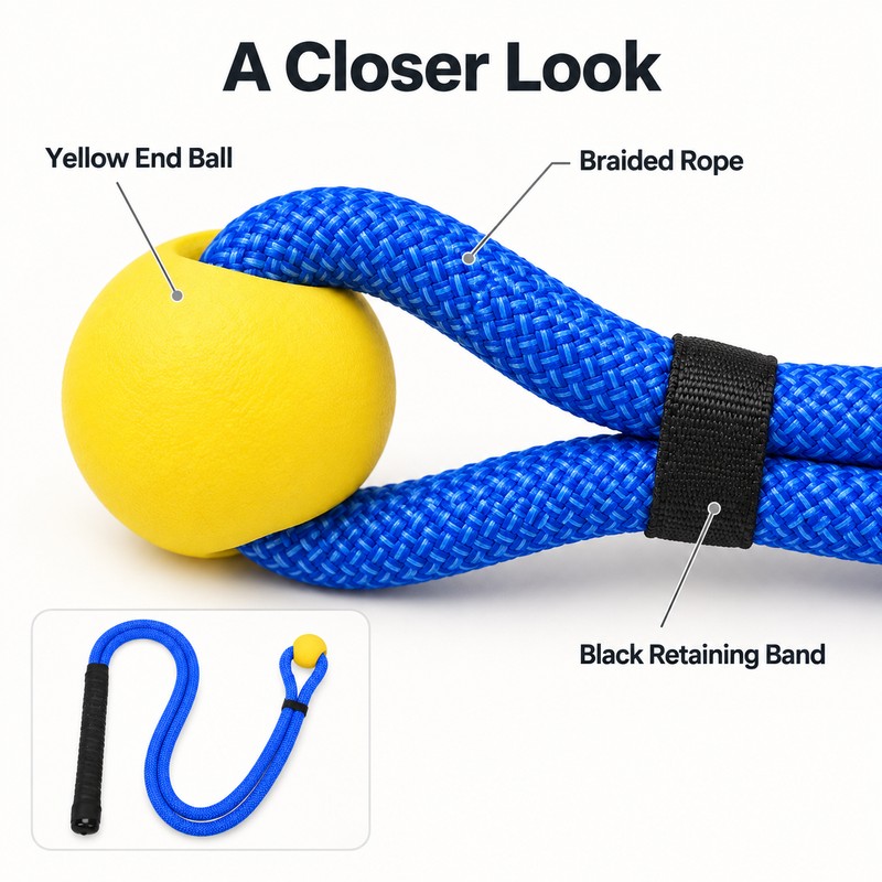 Golf Swing Rope Trainer for Beginners – Flexible Swing Tempo