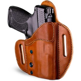 Urban Carry LockLeather OWB Brown Holster for Walther PPQ (SC) - Secure & Comfort Hybrid Leather/Polymer Design for 3.5" Barrel