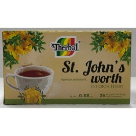 Therbal Te Hierba Tea St. John's Worth infusion herbs 25 bags 0.03 oz each
