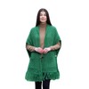 SAOL Ladies Merino Wool Pocket Shawl (Green)