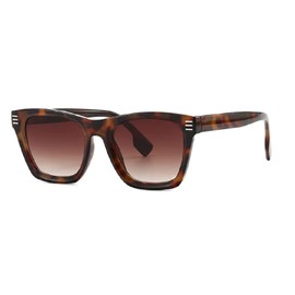 AUGEN Retro Vintage Square Abstract Unisex Sunglasses UV400 Protected Medium Size (C4, 146)