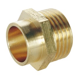 SOMATHERM FOR YOU 3540730011985 Nipple M Straight AS 14-3/8 Bag 2 Matching Brass Solder Paint 12/17 for Diameter 14 Copper Tube Bag with 2 Pieces None