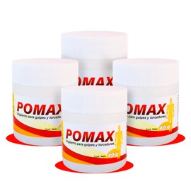POMAX - pomada, para GOLPES, TORCEDURAS y DOLORES, con Aroma a Mentol, bolsillo, 40gr, 4pack