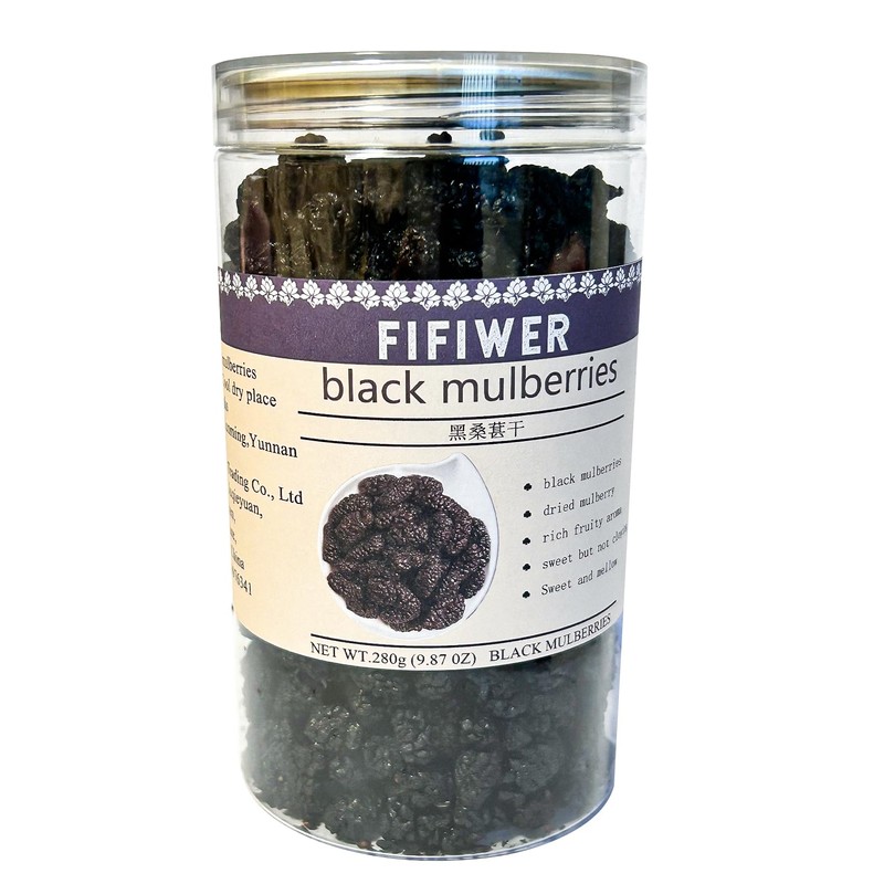 dried mulberries 9.87oz, unsweetened dried mulberries, mulberry snack
