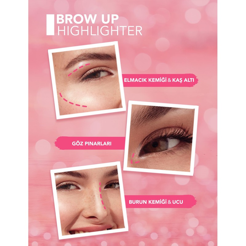 Flormar Brow Up Highlighter 001 Diamond - Long Lasting &