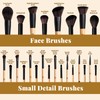 BS-MALL Double-ended Makeup Brush Set With Concealer Brush & Foundation