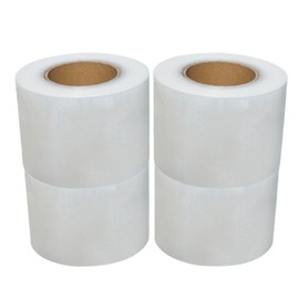 Stretch Film Plastic，Puncture Resistant，Ideal for Shipping Pallet Storing，Moving Furniture Protection，Pallet & Cargo Packaging，Heavy Duty PE Stretch Wrap Film 4 Rolls 1.18"Width(500 ft/roll)