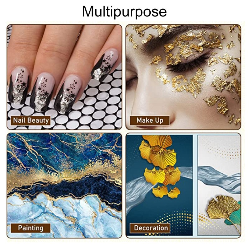 500pcs Gold Leaf Sheets Fashion Multi Purpose Imitation Gold Leaf