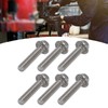 20Pcs M10x1.5 Screw Bolts A2‑70 Stainless Steel Flanged Hex Head