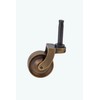 STALLION HARDWARE Antique Brass Caster Wheels 1 3/8Inch Wheel Diameter