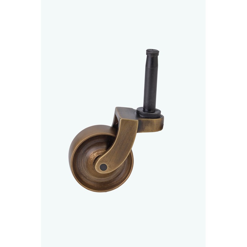 STALLION HARDWARE Antique Brass Caster Wheels 1 3/8Inch Wheel Diameter