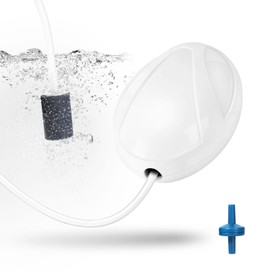 AQUANEAT Aquarium Air Pump, 20 Gallon Fish Tank Air Pump, Fish Air Bubbler, Hydroponic Oxygen Aerator, with Airline Tubing, Air Stone, Check Valve