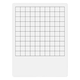 Dry Erase Board Blank Hundred Chart, Student Practice for School or Homeschool, Write In Numbers 1-100