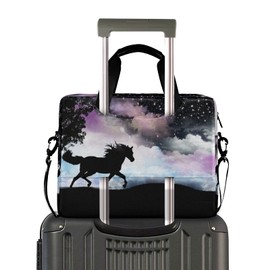 Horse Laptop Messenger Bag Case Sleeve Crossbody Briefcase for Men Women with Shoulder Strap Handle 13 14 15.6 inch 18